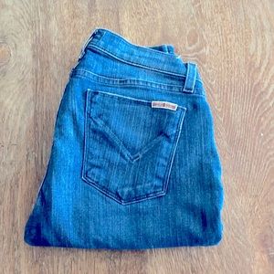 Hudson jeans, ripped knees